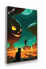 Halloween, un sorcier, un chat