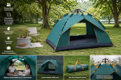 Tente camping personnes - tente,