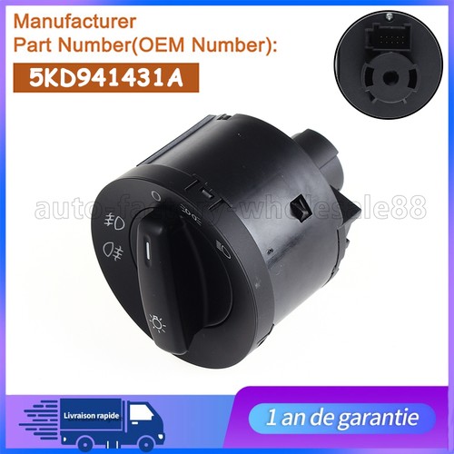 Interrupteur phare 5kd941431a - interrupteur,