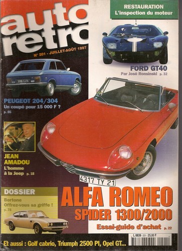 Auto retro 201 bertone alfa - bertone,