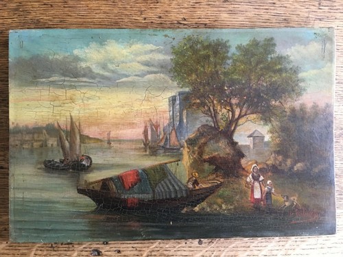 Très ancien tableau - très, sur