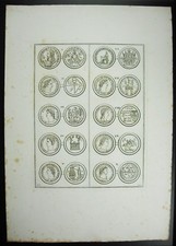 Antique Roman Coins Augustus Cos Esalvator Print