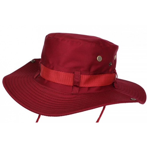 Chapeau bob safari bordeaux - chapeau,