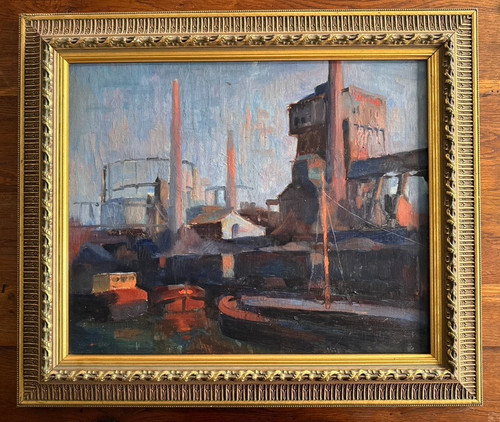 Peinture huile sur toile - À,