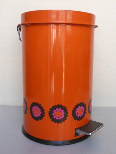Age poubelle orange 60er - 60er, 70er