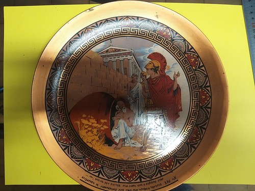 Jolie assiette cuivre - jolie, en