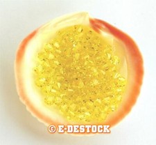 4 Perles Toupies 8mm Cristal