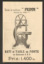 ANNECY (74) SAW FACTORY for "PRIMM" tract log machines early 1900