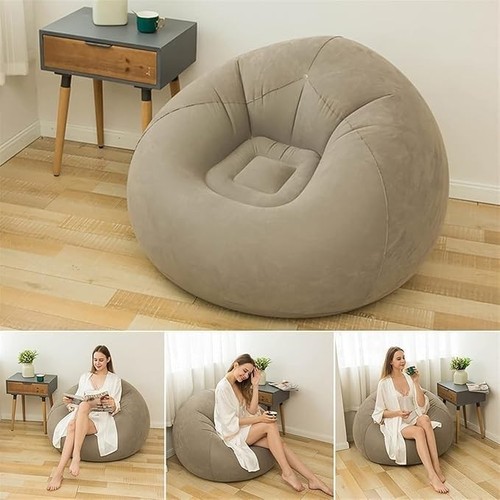 Chaise gonflable marron - , sac