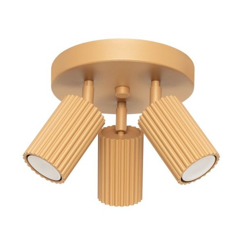 Plafonnier aluminium doré - plafonnier,