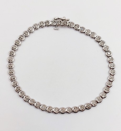 Bracelet tennis vintage - , or