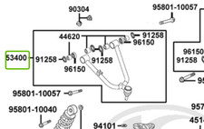 Bras avant droit KYMCO MAXXER 300 53400-AKE3-E00-J3S OEM