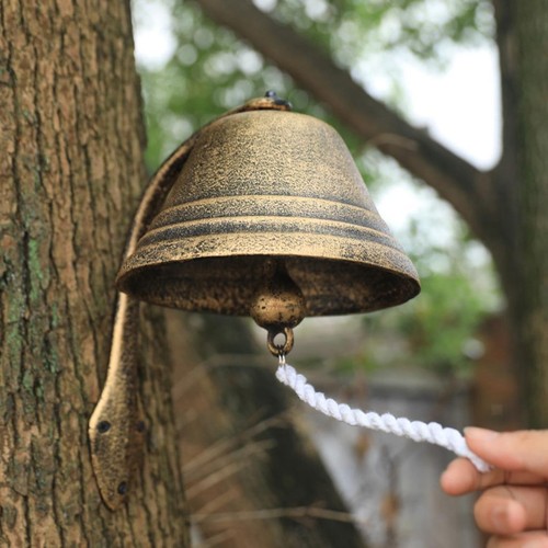 Antique doorbell figurine - doorbell,