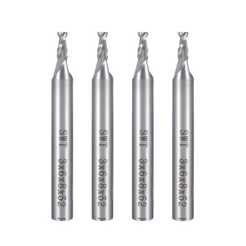 4pcs 6mm tige 3mm - tige, droit