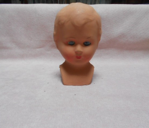 Tête poupée ancienne yeux - poupée,