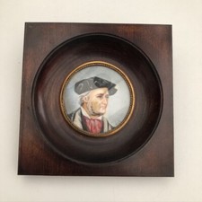 ANCIENNE MINIATURE PEINTE A LA