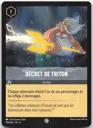 Carte lorcana décret - décret, de
