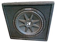 KICKER COMP 12" SUBWOOFER + PORTED VENTED KICKER ENCLOSURE SUB BOX VERY NICE!!!