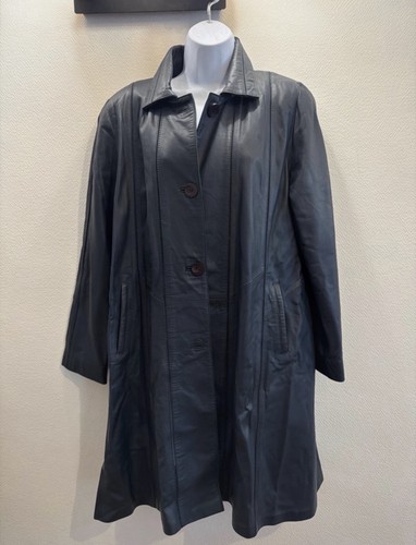 Forestland manteau long - , cuir