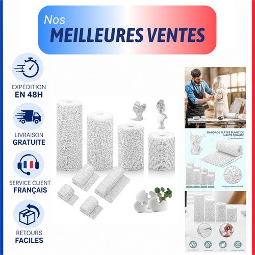 Bande plâtre moulage lot - plâtre,