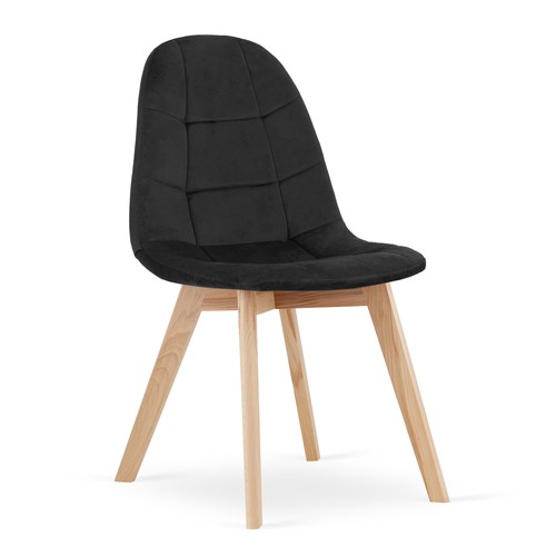 Fauteuil bora velours noir - bora,