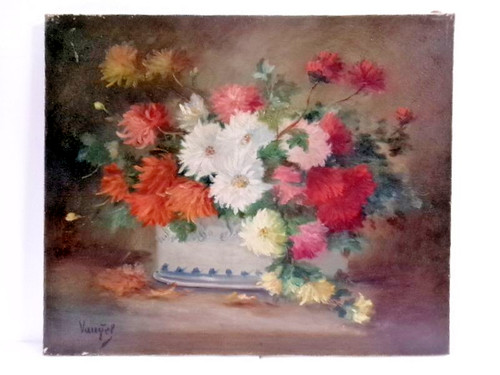 Tableau huile sur toile - sur, "