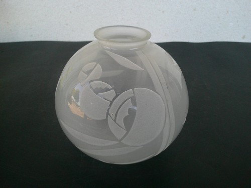 Vase art deco - verre, decor