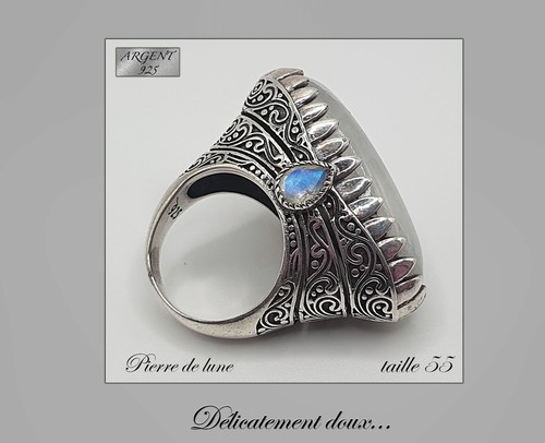 Sublime bague originale argent - bague,
