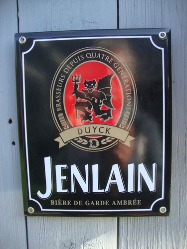 Plaque émaillée jenlain - émaillée,