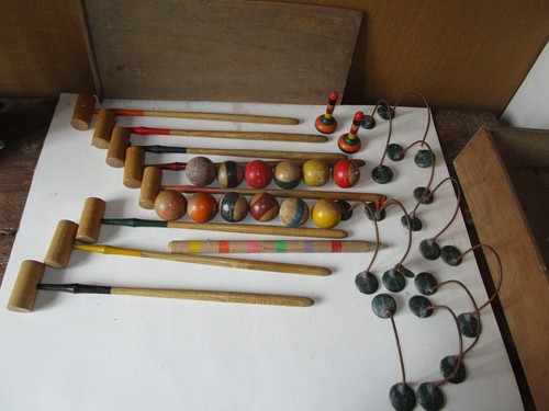 Jeu croquet table ancien - croquet, de