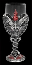 Baphomet Kelch-Weinglas Tête