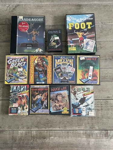 Lot jeux vidéo amstrad - jeux,