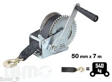 Treuil Manuel à sangle 540 kg - 7 m - pour bateau quad -  Ribitech PRTRM540S