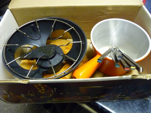 Creuset service fondue - creuset,