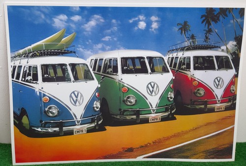 Volkswagen combi affiche - volkswagen,