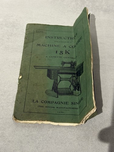 Notice singer 15k 1909 - 15k,