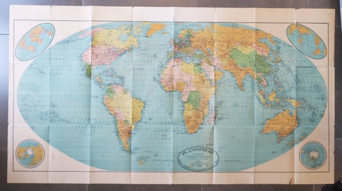 Planisphere carte gravée - planisphere-carte, et