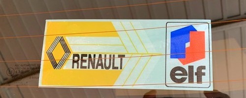 Adhésif sticker renault - renault, elf