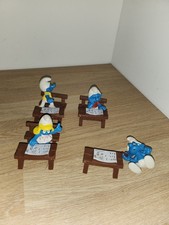 Les Schtroumpfs Schleich, Écolier, Classe, Banc d'École, Table, Ecole