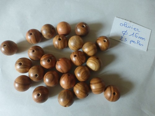 Lot perles en bois - perles,