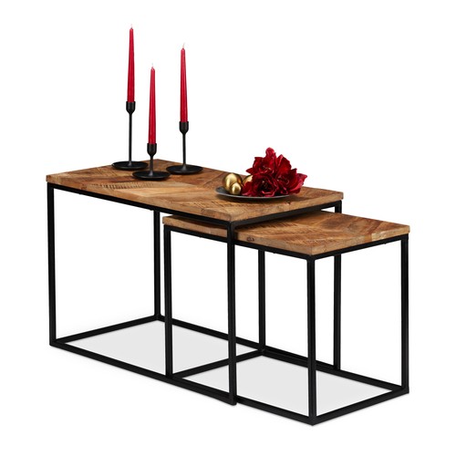 Table basse bois manguier jeu