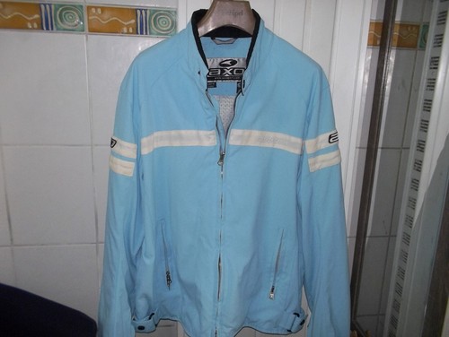 Blouson moto axo - moto, bleu