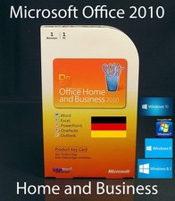 Microsoft Office Famille et Petite Entreprise 2010 version complète boîte PKC 32/64 bits allemand emballage d'origine