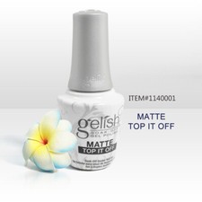 Nail Harmony Gelish UV Soak Off Gel Matte Top It Off 0.5oz / 15ml
