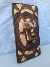 African mask Tribe songye , Congo. Wooden plate Masque africain plaque bois