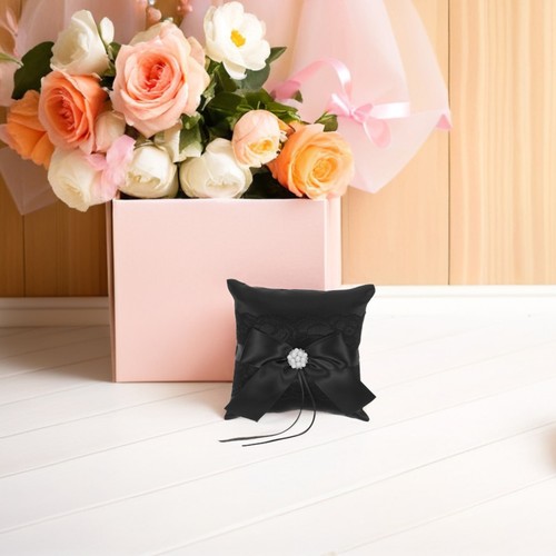 Coussin alliances noir - ,
