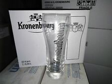 6 Verres en relief Kronenbourg pint 50cl embosser kro 