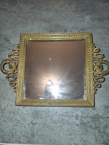 Petit plat miroir bronze - petit,