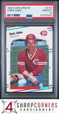 1988 FLEER UPDATE #U-87 CHRIS SABO RC REDS PSA 10