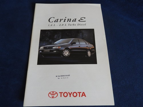 Catalogue toyota carina 1996 - catalogue,